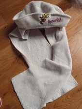 chapeau et écharpe polaire fille - 2 / 3 ans - beige Titi et Grosminet