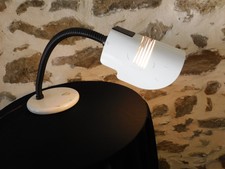 LAMPE DESIGN DE BUREAU ACIER ET FLEXIBLE DE MARQUE FASE SPAIN CIRCA 1970