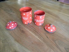 RARE POTS EPICES  COCINELLES EMAILLES THE POIVRE 