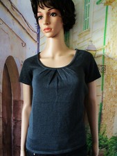 Pull Mi saison BONOBO Bleu pétrole T.36 NEUF