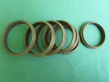 7 anneaux laiton massif ancien tringle rideau diamètre intérieur 5,8 à 6,2 cm