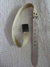 Ceinture beige Chipie Jeans coton beige et Cuir Vintage