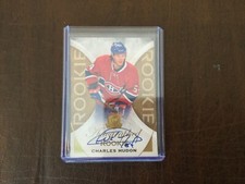 2015-16 THE CUP CHARLES HUDON RC AUTO 22/36 ON CARD CANADIENS