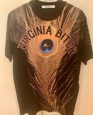 Givenchy Authentic Virginia Bitch Noir Unisexe Surdimensionné T-shirt Taille XS Très bon état