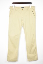 Armani Jeans Comfort Fabric Pantalon Hommes Ue 54 Standard Beige Zip Fly Chino