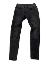 JEAN FEMME  TOXIK3  FANTAISIE TISSU NOIR IMPRESSION SERPENT TAILLE FR 36 SKINNY