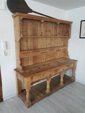 Buffet  Credence Vaisselier 2corps pin  anglais 