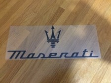 MASERATI LOGO PATCH FLOCAGE FLEX NOIR  - 23.5 CM PAR 9 CM