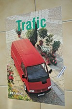 RENAULT TRAFFIC Tôlé court  double cabine 4x4 microbus - BROCHURE CATALOGUE 1998