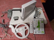 Console Nintendo Wii Blanche + Wiimote + Cables + Balance Board + Jeu Wii Fit