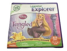 LeapFrog Explorer Disney Tangled Reading Learning Game Cartridge Ages 4-7