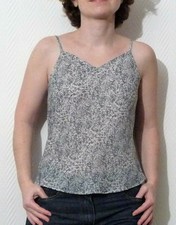 ? Top Bleu/Gris avec Bretelles Croisées dans le dos-Taille 34/36- Comme Le Jour