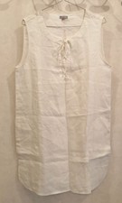 Robe blanche à lacets en lin T40 Bensimon (2208093) 