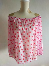 Tunique rose à pois rouges taille 42/44 neuve