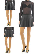 Swing Jupe Mini Brillant Mat Vernis Simili Cuir Optique Swingrock Mini Jupe