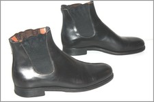 J.M.WESTON Bottines Boots Shaps Cuir Lisse Noir T 7 / 40.5 TBE