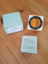 MINUTEUR MINUTE TIMER COMPTE-MINUTES ORANGE VINTAGE RÉTRO ACCESSOIRE CUISINE  