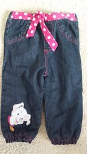 JOLI JEAN SOUPLE BEBE FILLE DISNEY 101 DALMATIENS  12/18 MOIS  IDEE CADEAU