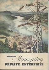 Livre sweden's mainspring private entreprise 1952