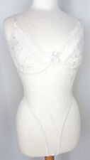 Jolie body string sexy dentelle blanc Taille S FR36 US4 UK8 EUR34