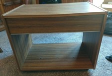 Petit Entertainment TV Media Support Tiroir de rangement étagère roulettes GC effet bois