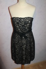 ROBE BUSTIER DENTELLE FEMME  °°°  1.2.3  °°°  TAILLE 36 . NEUVE