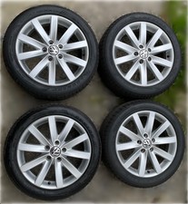 Jantes alu volkswagen 17 pouces (5K0 601 025F) + pneus Dunlop Sport Maxx RT2 
