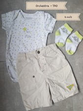 ensemble bodie bermuda 6 mois garcon