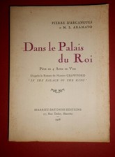 Dans le palais du roi Aramayo et Pierre d'Arcangues Edt Biarritz Bayonne 1926