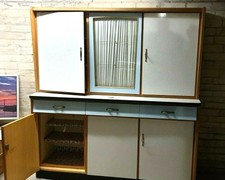 Orig. 50er 60er Années Buffet de Cuisine Meuble Vintage Rockabilly