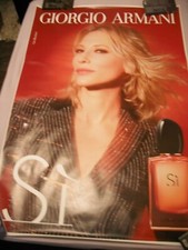 Affiche parfum 120X170 GIORGIO ARMANI  SI avec CATE BLANCHET de en tailleur 