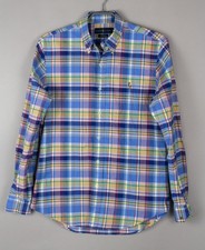 RALPH LAUREN Hommes Slim Fit Stretch Oxford Décontracté Chemise Haut Taille M