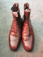 159-  chaussures boots cuir marron New&Lingwood homme 9/43 Bon État 