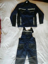 2 pièces travail Combi Travail Costume Combinaison de travail Veste Moleskine fort Work