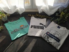 lot de 3 tee shirt champion puma ellesse en tres bon etat
