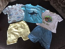 ZARA garçon 2 x short et 3 x T-shirt-Taille 12-18 mois