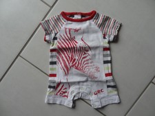  COMBISHORT BARBOTEUSE été  BEBE GARCON  3 MOIS  ORCHESTRA TBE