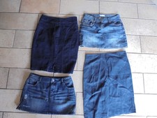 Lot 4 jupes bleu jeans GUESS LA FÉE MARABOUTÉE  H&M femme taille M 36 / 38 TBE