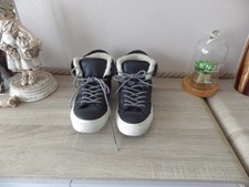 CHAUSSURES BASKETS MONTANTES CONVERSE ALL STAR CHUCK TAYLOR CUIR ET FOURREES T40