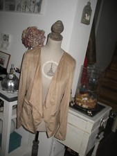 VESTE ASYMETRIQUE SUEDINE NEUVE " MIM " TAILLE 36