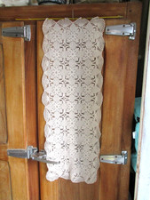  Chemin de table ancien fait main crochet macramé suspension décoration murale