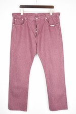 Levi Strauss & Co.501 Hommes Jeans W40/L32 Droit Ajusté Bouton Fly Bordeaux