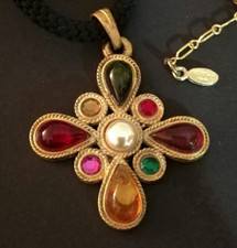 Collier Jacky de G. Collier fantaisie / Jacky de G. Vintage Necklace / Dorée