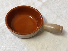Cassolette en terre cuite vernissée  pour cuisson au four de 11 cm de diamètre