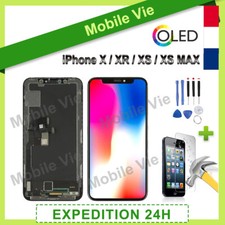 ECRAN OLED LCD VITRE TACTILE SUR CHASSIS POUR IPHONE X/XR/XS/XS MAX/11 PRO MAX