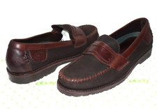 ❤️ H. S. Trask Machine À Bozeman MT Cuir Nubuck Marron Mocassins 11.5 M Super