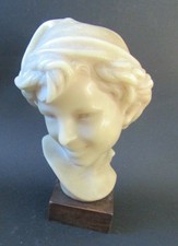 buste enfant en cire ancien éditions Vernet wax bust of young boy