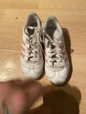 Adidas Gazelle Filles Blanc Baskets Taille 12