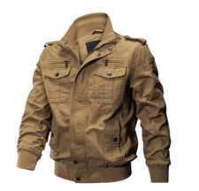 Veste Cargo Décontractée pour Homme Blouson Bomber Militaires Automne Coupe-Vent