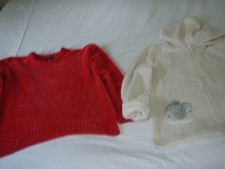pull et cardigan polaire  fille  taille 12 -14 ans  TAO et miss av. première lot